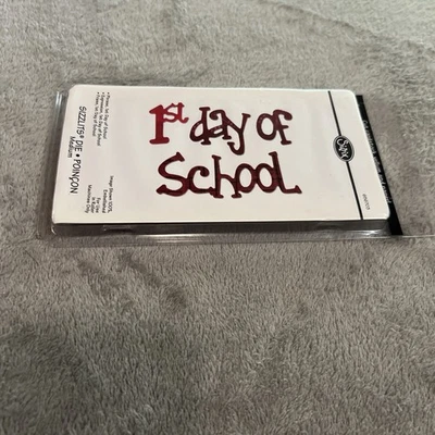 Sizzix 1ST DAY OF SCHOOL DIE for Sidekick BigKick/or Bigshot machine Scrapbook - Image 1 of 4