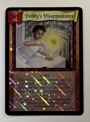 Dobby's Disappearance Harry Potter TCG 10/140 Chamber of Secrets Holo Foil WOTC - Image 1 of 2