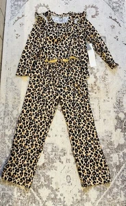 NWT J.Crew Crewcuts Animal Print Pajamas Girl's Size S/ 6-7 - Picture 1 of 2