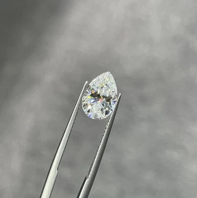 1.50 Carat Lab Grown Diamond Pear Cut VVS1 Clarity D Color – Brilliant Sparkel - Image 1 of 4