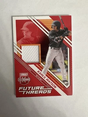 2021 Panini Elite Baseball Kahlil Watson Future Threads Game-used Patch #'d /49 - Image 1 of 2