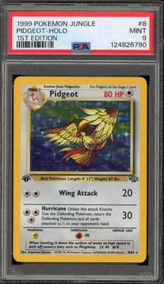 Pokemon Pidgeot Jungle 1st Edition Holo Rare #8 PSA 9 Mint - Image 1 of 2
