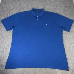 GANT Hemd Herren 4XL Blau Polo Kurzarm Logostickerei Baumwolle Preppy Big - Bild 1 von 11