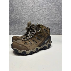 Oboz Womens Hiking Boots Brown Leather Waterproof Outdoor Trail Shoes Size 6 - Picture 1 of 6