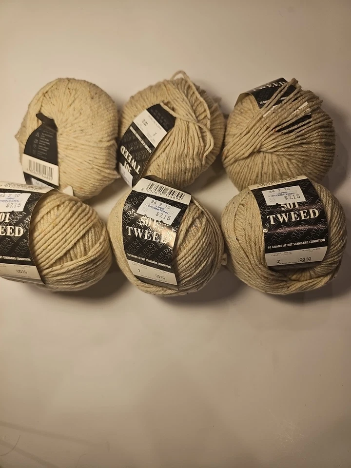Filatura Di Crosa 501 Tweed 6x 50g Color 2/lot 10 97% Wool/3% Silk Yarn - Image 1 of 1