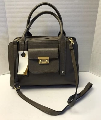 Bolso Bandolera de Viaje Phillip Lim Grande de Hombro Gris Cuero Vegano Nuevo con Etiquetas Foto 1 de 4