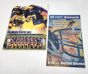 NOTRE DAME vs. MICHIGAN - COLLEGE FOOTBALL PROGRAM + GAMEDAY GUIDE - 2005 TOUGH - Picture 1 of 4