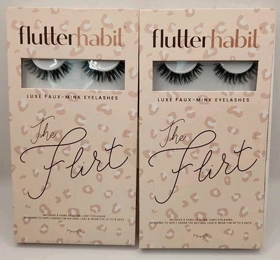 NUEVO Flutterhabit 'The Flirt' audaz. Juego de 12 pestañas rizadas. (2 juegos de 6) Foto 1 de 4