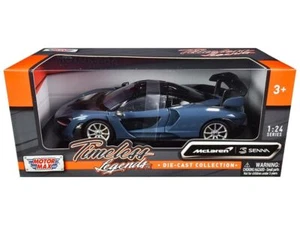McLaren Senna Gray Metallic and Black "Timeless Legends" 1/24 Diecast Model Car - Picture 1 of 1