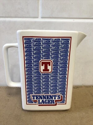 TENNENTS LAGER COLLECTABLE JUG WADE PUB BAR  - Image 1 of 4