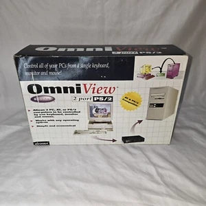 Belkin Omniview 4 Port PS/2 F1D066 Keyboard Mouse Monitor Sharing Switch - Picture 1 of 4