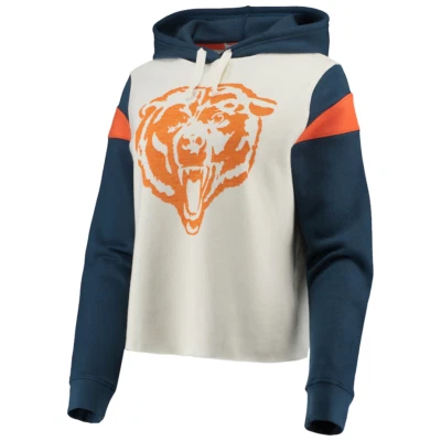 Женский пуловер с капюшоном из укороченного флиса Chicago Bears NFL Junk Food МАЛЕНЬКИЙ - Изображение 1 из 4