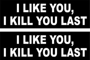 Funny Hard Hat Hardhat Decals Tool Box Toolbox Biker Helmet Stickers 1" x 3.5" - Imagen 1 de 1