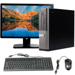 Dell Desktop i5 Computer SFF 8GB Ram 1TB HDD 20in LCD Windows 10 Home Wi-Fi - Picture 1 of 5