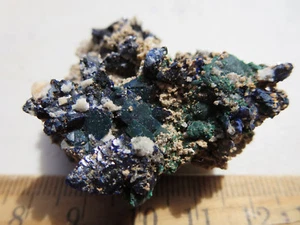 274 AZURITE SPECIMEN FROM TOUISSIT, OUJDA PROVINCE, MOROCCO. BEAUTIFUL AZURITE - Picture 1 of 3