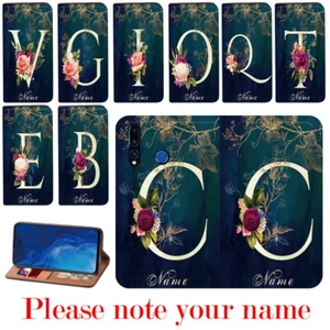 Personalised Custom Name Leather Stand Cover Case For Huawei Honor X7/X8/X6/X6A - Picture 1 of 32