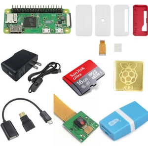 Raspberry Pi Zero WH Starter Kit Board Case Power Supply 5MP Camera Hestsink - Afbeelding 1 van 10