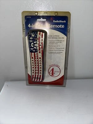 Radio Shack Universal Remote Control vtg Flag Design 4-in-1 Remote Control - Image 1 of 4
