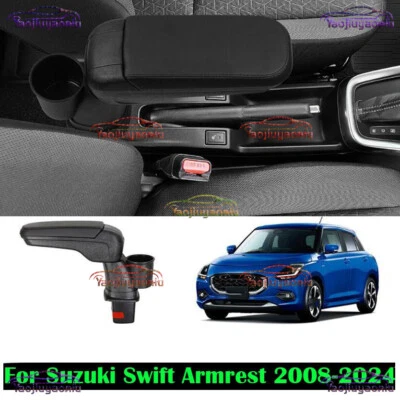 Compatible con reposabrazos para Suzuki Swift 2008-2024 consola central almacenamiento Foto 1 de 4