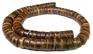 😏 Kokosnuss Perlen Räder Rondelle ca. 7 mm XL-Strang NATURperlen Holzperlen 😉 - Picture 1 of 1