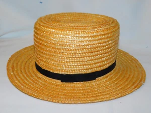 Authentic Lancaster Co PA Child's AMISH BOYS Farm Straw HAT - Picture 1 of 5