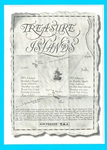 1963 Air France Fluggesellschaft Vintage PRINT AD Los Angeles to Honolulu Treasure Island - Bild 1 von 3