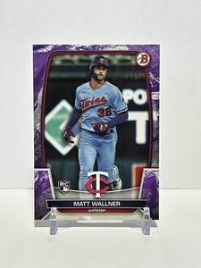 2023 Bowman Matt Wallner #14 RC Purple Pattern Parallel #’d/199 Rookie Card