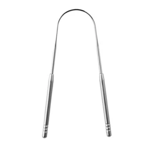 Raschietto Lingua Pulitore Acciaio Inox Alito Cattivo per Strumento Cura Orale Dentale - Foto 1 di 5