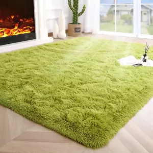 Fluffy Bedroom Rug Plush Fuzzy Rugs for Kids Room Living Room, Soft Shaggy Nurse - Picture 1 of 12