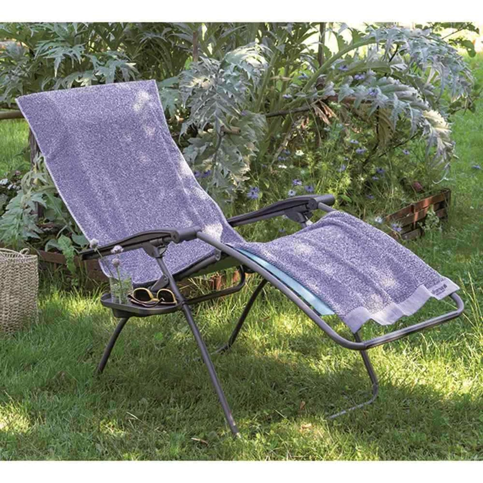 Frotteeauflage blau (iroise) zu Lafuma Relaxsesseln Badehandtuch Liege 180x60cm - Bild 1 von 1