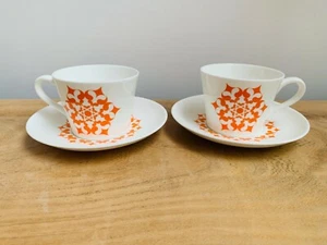 Satsuma by Royal Tuscan, Pair of Cups and Saucers - Picture 1 of 12