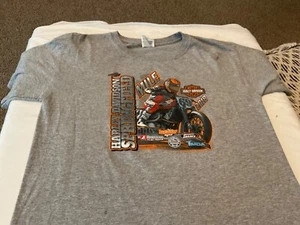 HARLEY DAVIDSON YOUTH SHORT SLEEVE SHIRT XL.  Springfield - Picture 1 of 3