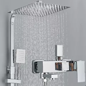 Duscharmatur Edelstahl Duschset Regendusche Handbrause Mischbatterie Duschsystem - Bild 1 von 14