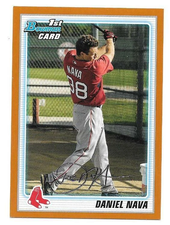 Daniel Nava 2010 Bowman Prospect Orange #BP47 Serial #38/250 - Image 1 of 1