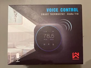 SASWELL Alpha Smart Thermostat with Voice Control, Connected Control Smart Ph... - Picture 1 of 2