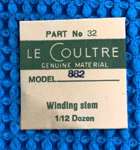 Jaeger LeCoultre Stem Cal. 882 Part #32 401 NOS - Picture 1 of 2