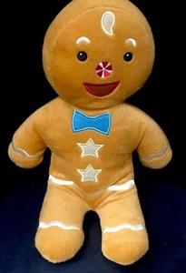 Gingerbread Man Plush, Brown, Bow Tie by Starfall - Picture 1 of 8