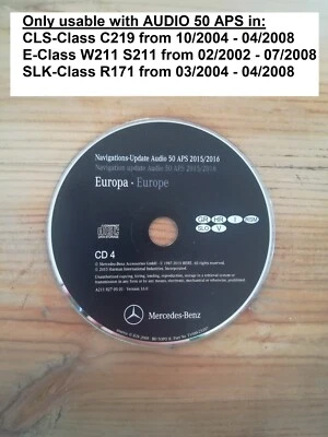 CD Navigation Mercedes AUDIO 50 APS NTG1 ITALIA CROATIA GREECE SLOVENIA 2016 - Bild 1 von 2