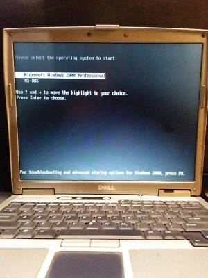 Dell 1200mhz DOS 5 or DOS 6 w/cdrom or Floppy/Legacy laptop computer. Windows if - Image 1 of 4