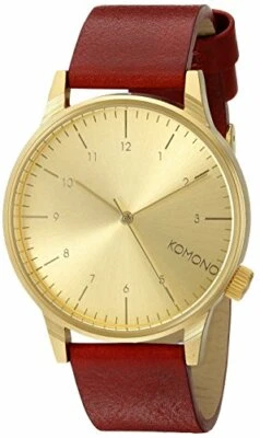 Komono Gold Dial Stainless Steel Leather Quartz Ladies Watch KOM-W2250 - Image 1 of 2
