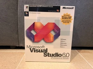Microsoft Visual Studio 6.0 Professional versione completa inglese nuovo scatola originale sigillata - Foto 1 di 6