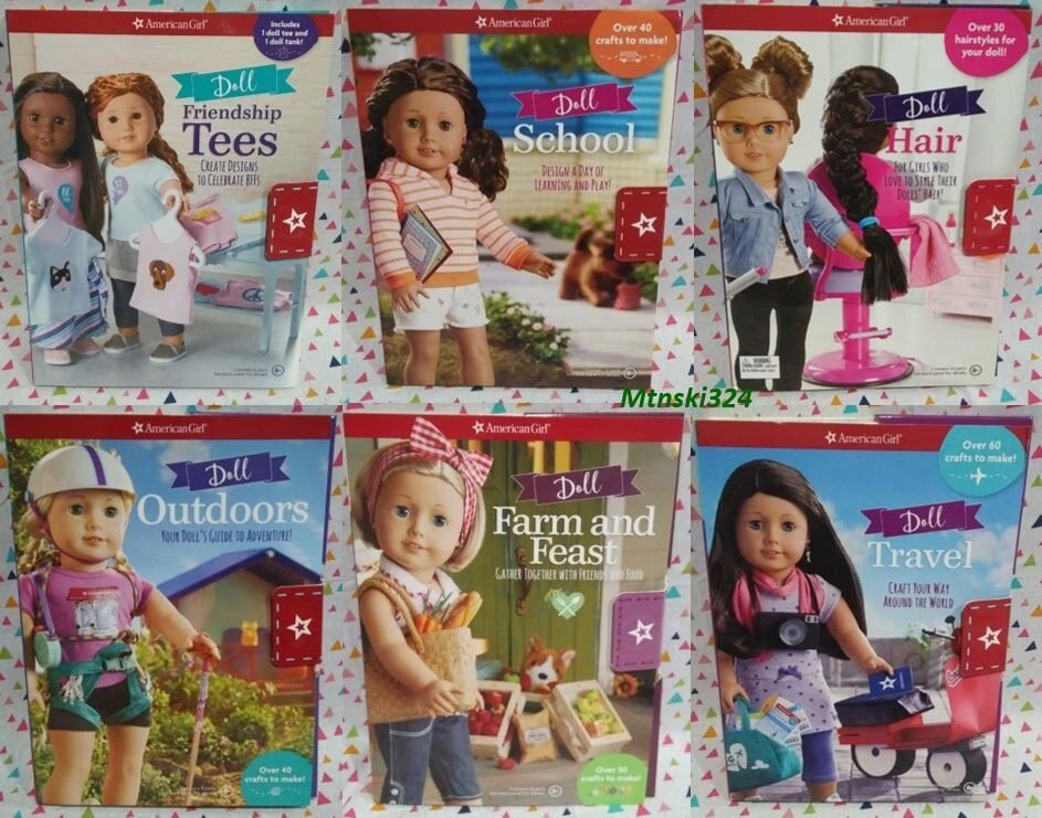 American Girl Doll Tees School Hair Outdoors Farm & Feast Travel Books Craft Kit - Image 1 of 1