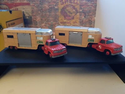 Matchbox King Size K-18: Dodge Tractor & Articulated Horse Van Vgc X2 - Image 1 of 4