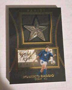 2016-17 Panini Black Gold Roberto Baggio Silver Star Medallion S-RB Italy 