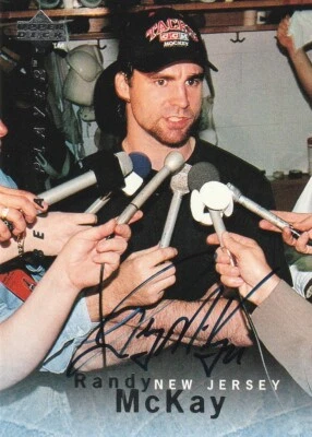 RANDY McKAY 1995-'96 UPPER DECK BE A PLAYER AUTOGRAPH - Image 1 of 2