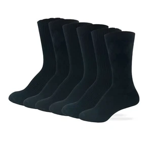 Wise Blend Womens Diamond Cable Knit Pattern Uniform Dress Socks 6 Pair Pack - Picture 1 of 3