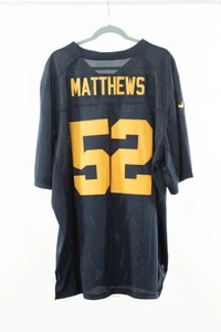 Clay Matthews Green Bay Packers Blau Trikot Captain Logo 56 Nike Authentic #52 - Bild 1 von 6