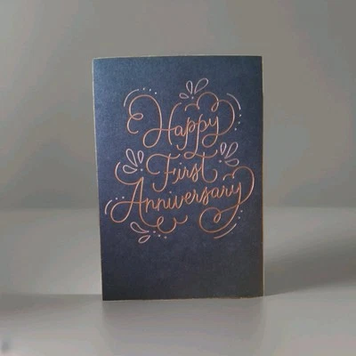 AMERICAN GREETINGS PRIMEIRO ANIVERSÁRIO, Para Casal, De Qualquer Um - Imagem 1 de 4