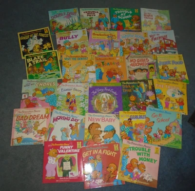 27 Berenstain Bears Books-Trick or Treat/Valentine/Easter/Ghosts/Trail/School/ - Image 1 of 3