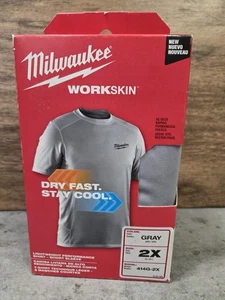 Milwaukee 414G-2X Workskin leichtes Kurzarm Performance Shirt, grau, 1 Stück - Bild 1 von 5